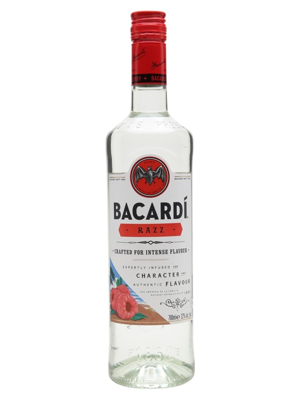 detail Rum Bacardi Razz 32% 1l /Portoriko/