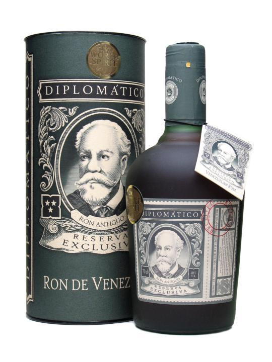 detail Rum Diplomático Reserva Exclusiva 40% 0,7l tuba /Venezuela/