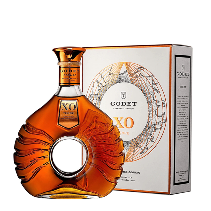 detail Cognac Godet XO Terre 40% 0,7l
