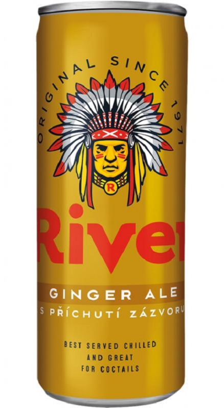 detail River tonic ginger 0,33l plech x 12 ks