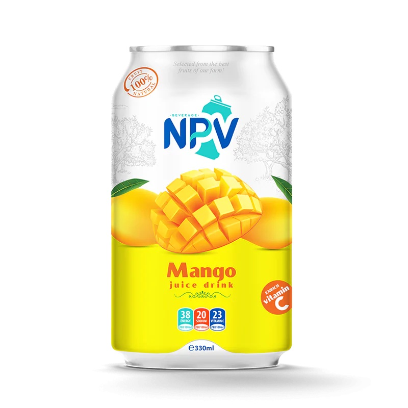 detail Ovocný nápoj NPV Mango 0,33l plech