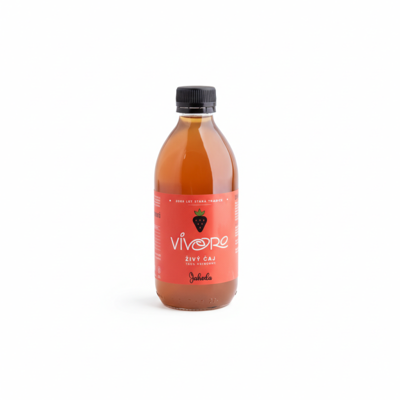 detail Kombucha Vivoro Jahoda 0,33l sklo