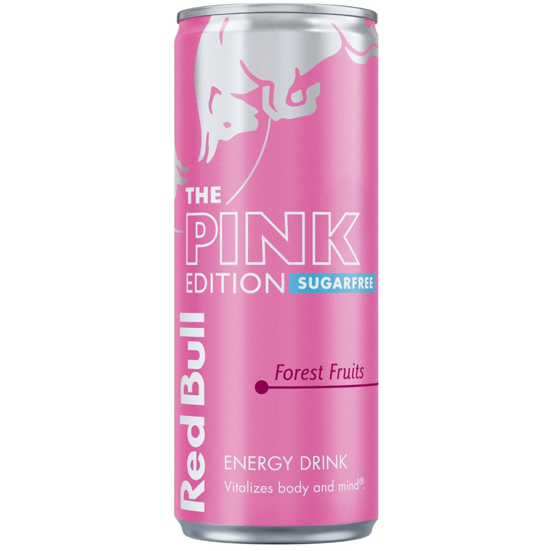 detail Red Bull Pink 0,25l plech