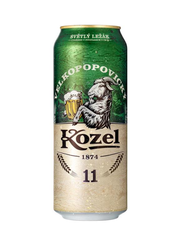 detail Pivo Kozel 11° 0,5l plech x 24 ks