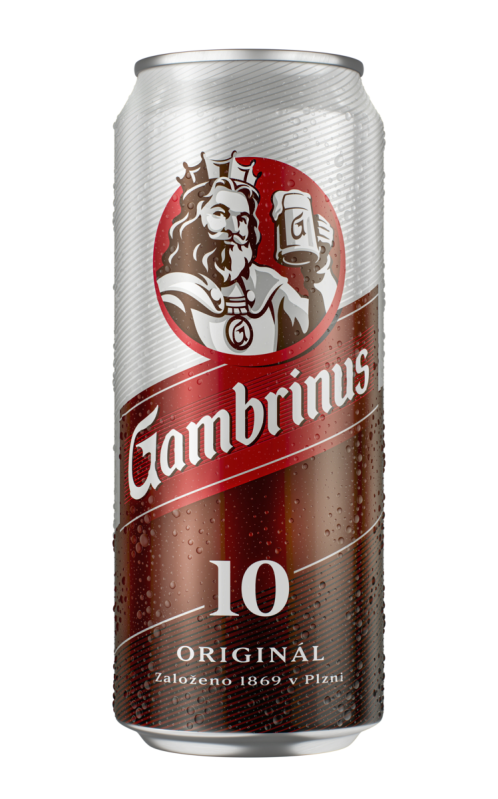 detail Pivo Gambrinus 10° 0,5l plech x 24 ks