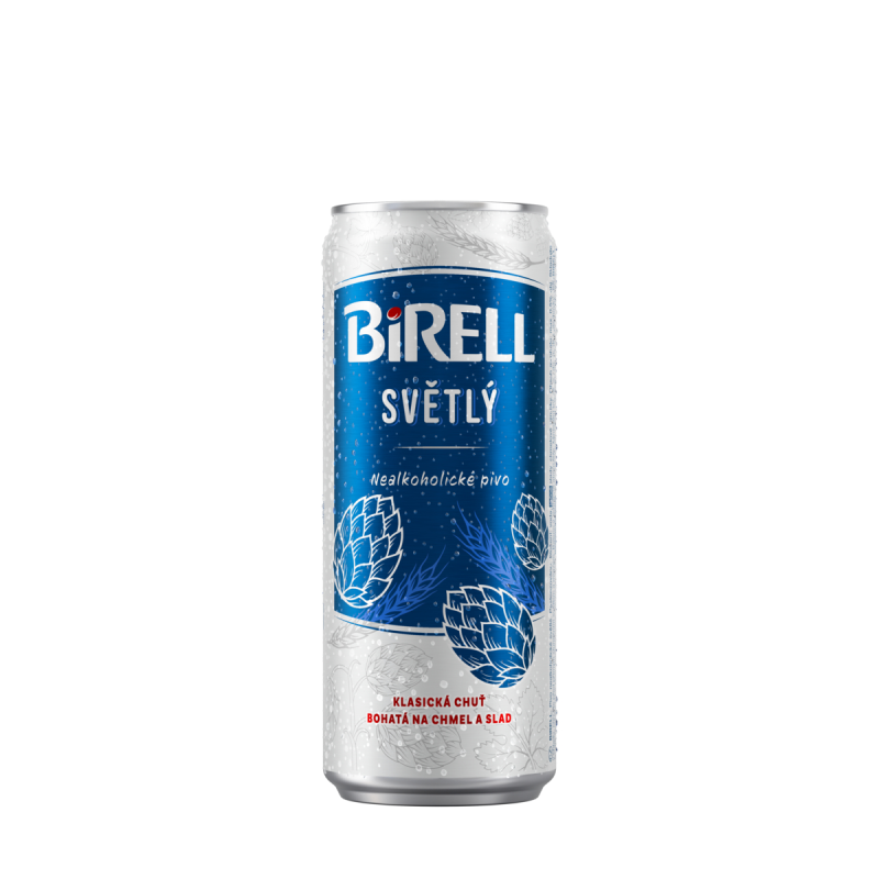 detail Pivo Birell 0,33l plech