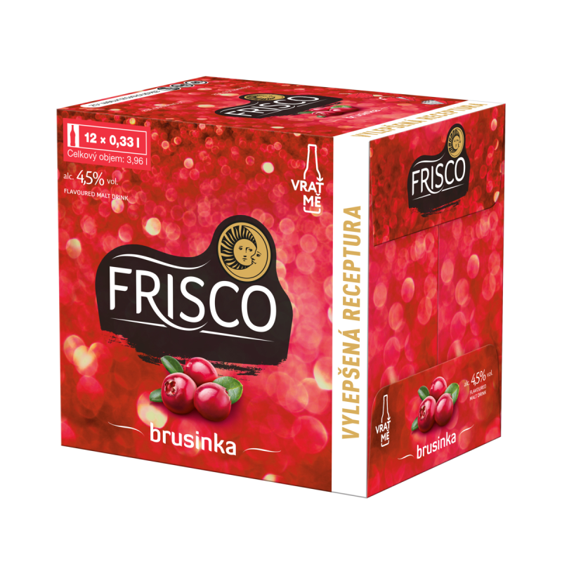 detail Frisco Brusinka 4,5% 0,33l sklo x 12 ks
