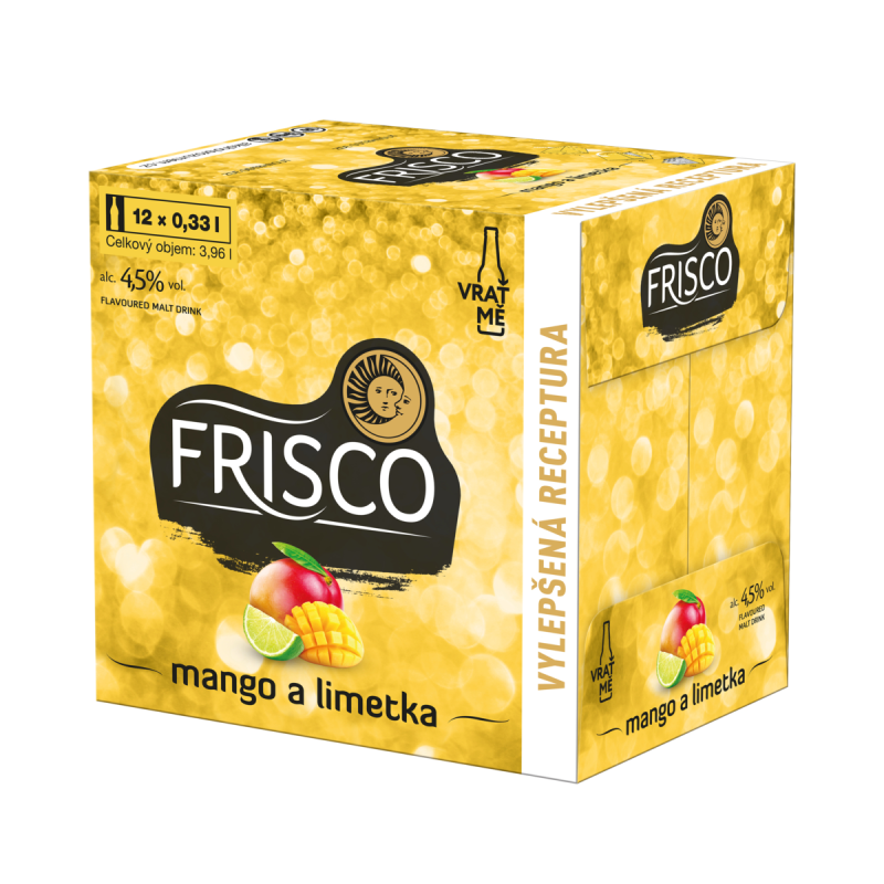 detail Frisco Mango - Limetka 4,5% 0,33 sklo x 12 ks