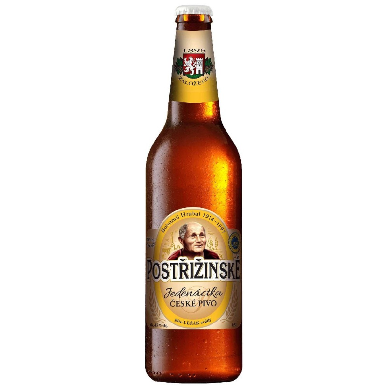 detail Pivo Postřižiny 11° 0,5l sklo x 20 ks
