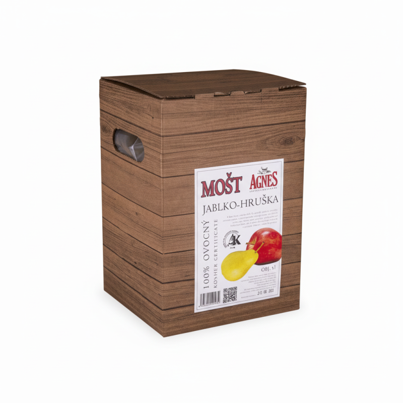 detail Agnes Mošt Jablko a Hruška 5l bag in box