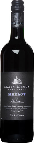 detail Alain Mecon Merlot 0,75 suché /Francie/
