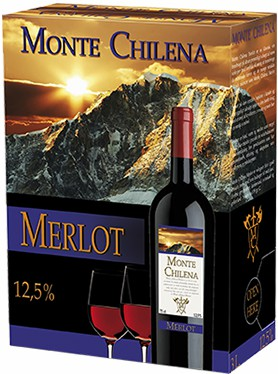 detail Monte Chilena Merlot 3l bag in box /Španělsko/