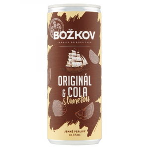 Božkov & Cola s Limetkou 6% 0,25l plech