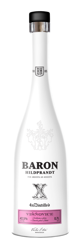 detail Baron višňovice 4x destilovaná 42,5% 0,7l