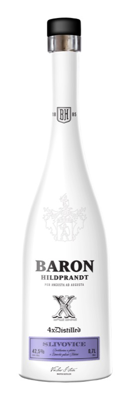 detail Baron slivovice 4x destilovaná 42,5% 0,7l