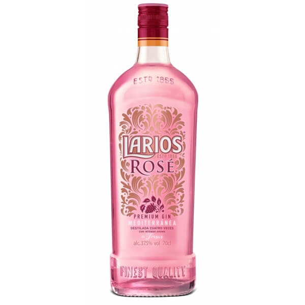 detail Gin Larios rose 37,5% 0,7l