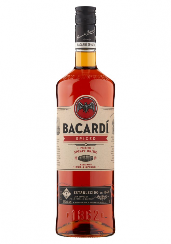detail Rum Bacardi Spiced 35% 1l /Portoriko/