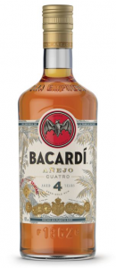 Rum Bacardi Anejo Cuatro 4yo 40% 0,7l /Portoriko/