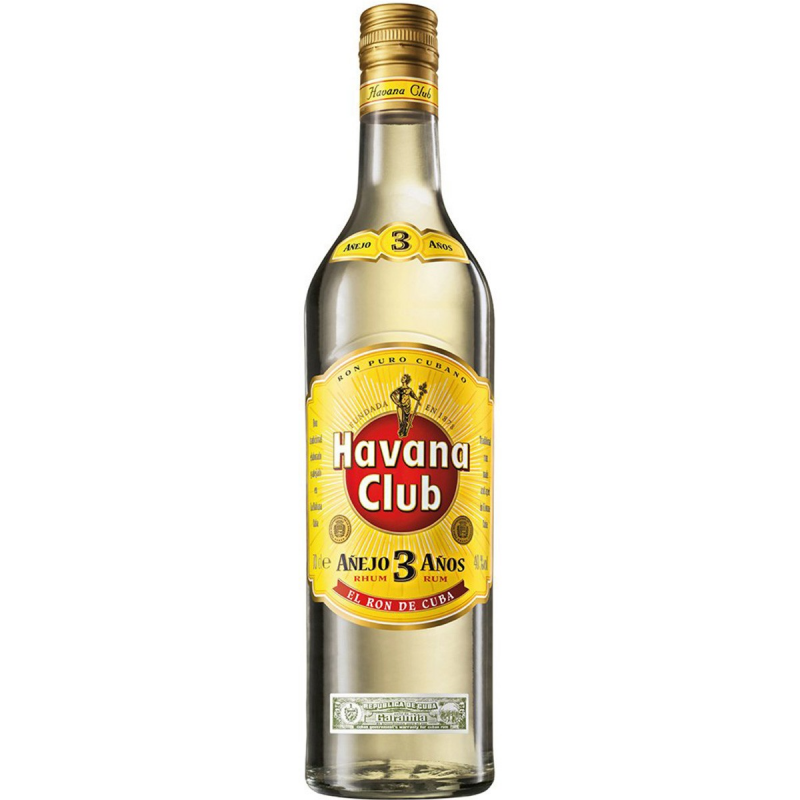 detail Rum Havana Club Anejo 3yo 40% 0,7l /Kuba/