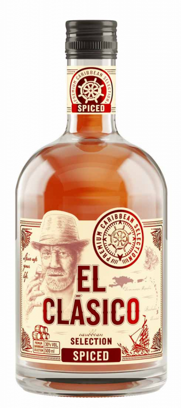 detail Rum El Clasico Spiced 30% 0,5l /Dominikánská rep./