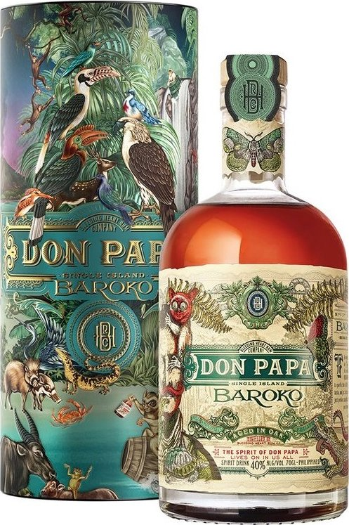 detail Rum Don Papa Baroko Tuba 40% 0,7l