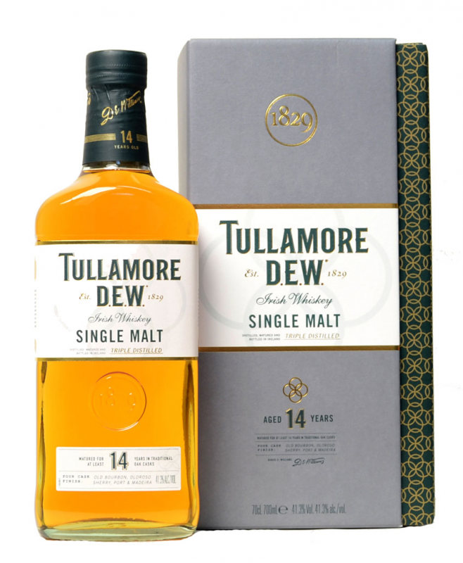detail Whiskey Tullamore Dew Single Malt 14yo 41,3% 0,7l