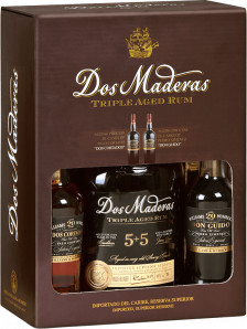 Rum Dos Maderas 5+5 40% 0,7l +2x sherry 0,1l