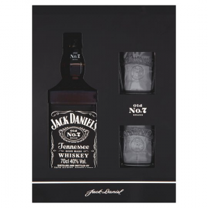 Jack Daniel´s + 2 skleničky 40% 0,7l