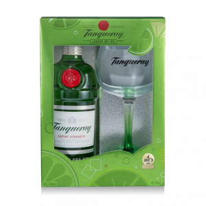 Gin Tanqueray 0,7l 43,1% + 1 sklenice