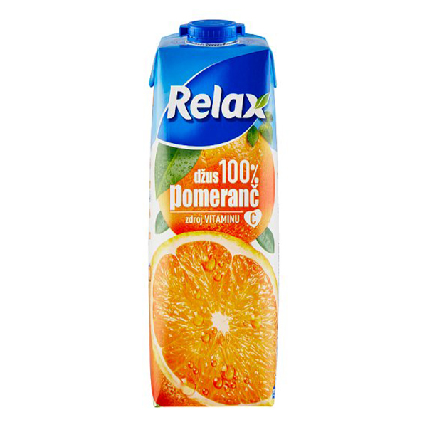 detail Relax pomeranč 100% 1l