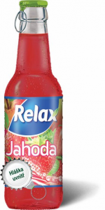 Relax jahoda 0,25l sklo / 24ks / x 24 ks