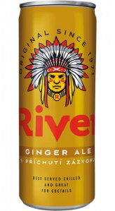 River tonic ginger 0,33l plech x 12 ks