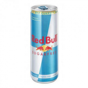 Red Bull bez cukru 0,25l plech x 24 ks