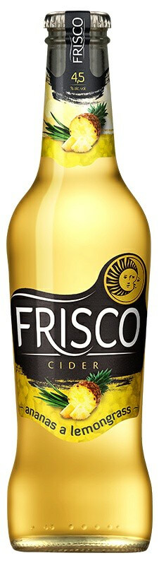 detail Cider Frisco ananas & lemongrass 4,5 % 0,33l sklo x 12 ks