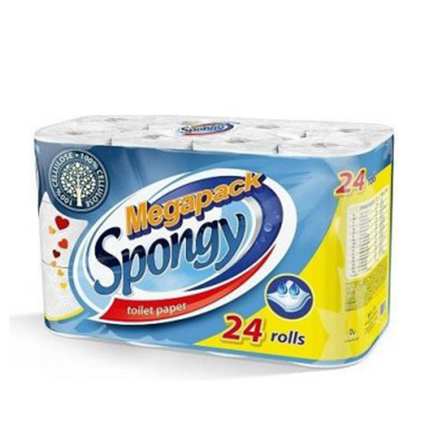 detail Toaletní papír Spongy 2vrstvý /24 rolí/